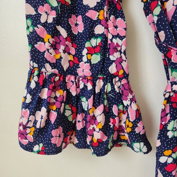 Paris Atelier & Other Stories Floral Dress Ruffle Long Sleeve Tie Frill Size 4 - Picture 5 of 10